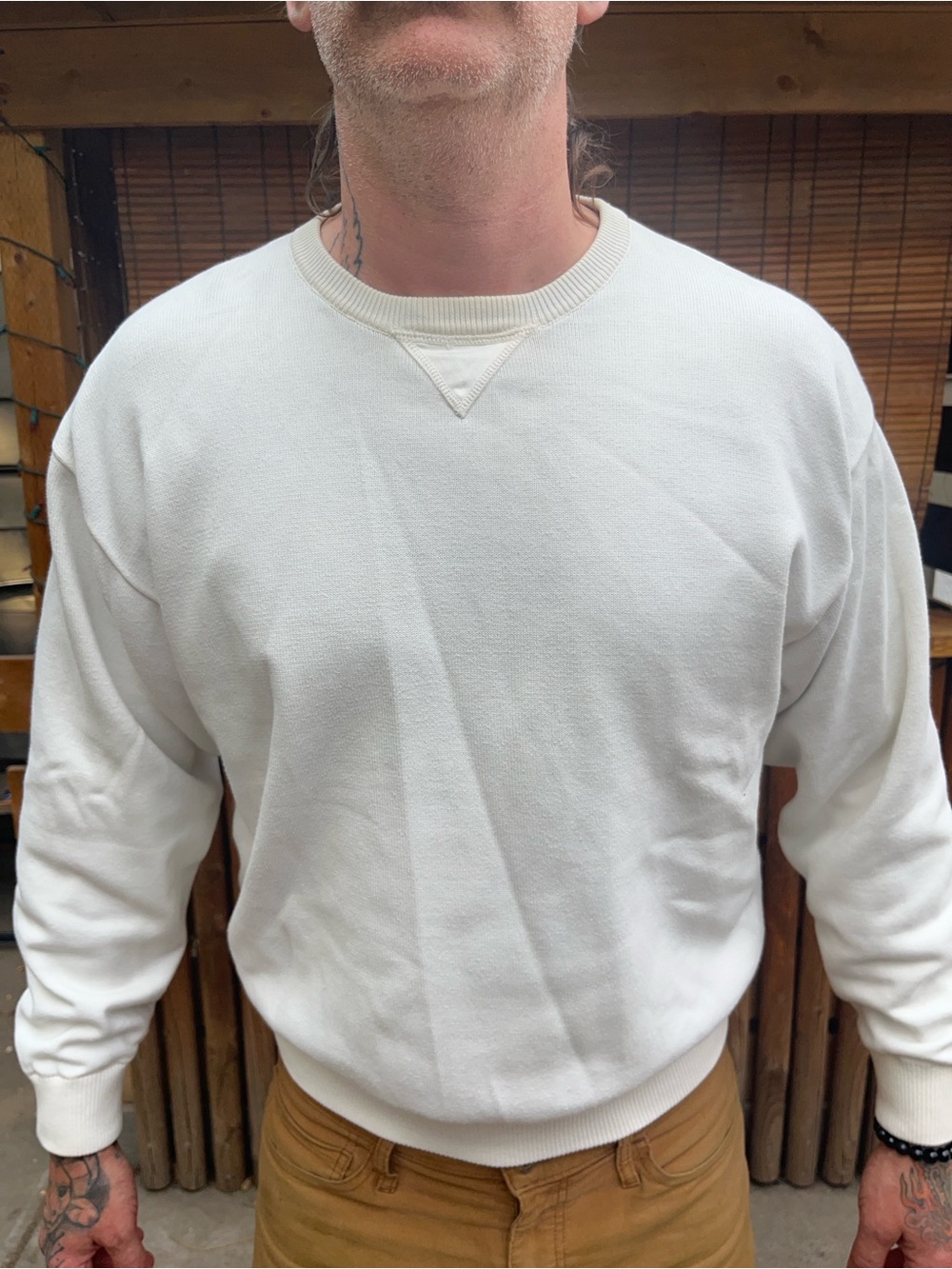 Rare Vintage 80s Tommy Hilfiger Cream Crewneck Sweater - Classic Casual Pullover